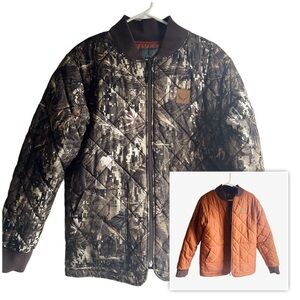 BLACK ANTLER Reversible Camo/Orange Quilted Jacket